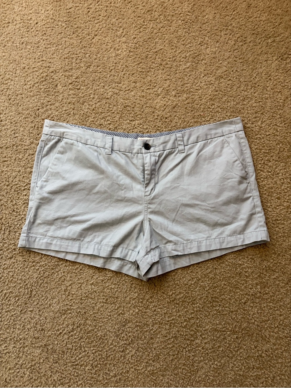 Merona Light Gray Cotton Bermuda Shorts